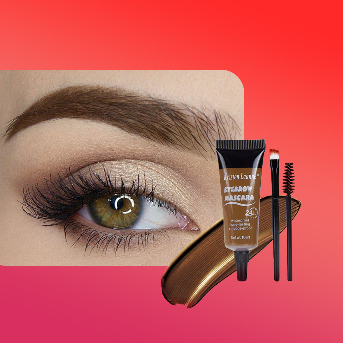 Perfectkey Eyebrow 4 Colors Mascara Waterproof Non-staining Long-lasting styling