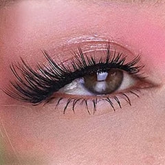 5 Pairs of Long Use Eye Lashes Clear Stems Natural Fox Eye Style False Eyelashes