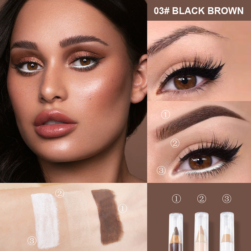 Eyeshadow Peacil & Eyebrow Pencil & Contour Peail Contouring Concealer Eyeliner