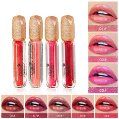 Perfectkey Glittei Lipgloss Shimmering Pearlized Glitter Lip Gloss Non-Stick Matte Lip Glaze